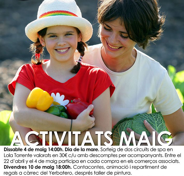 Al teu costat. Activitats de maig en el mercat