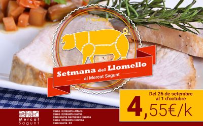 🐷SETMANA DEL LLOMELLO 🐷 al Mercat Sagunt (Del 26 de sep. al 1 d’oct).