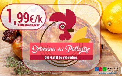 🐔 SETMANA DEL POLLASTRE 🐔 al Mercat Sagunt (4-9 setembre)