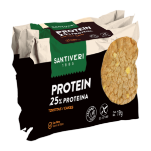 Tortitas proteína lentejas y maíz, con aceite de oliva virgen extra, sin gluten