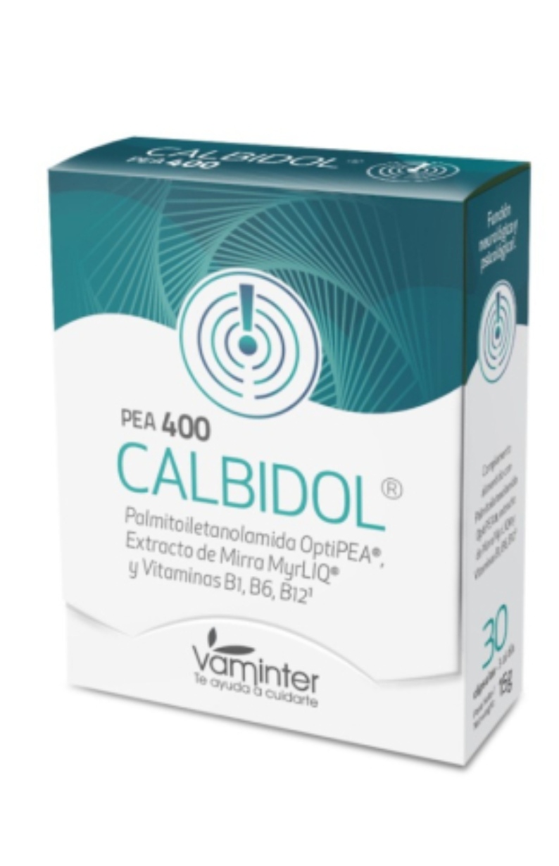 Calbidol cap. Vegetales Pea 400, dolor de cabeza y muscular